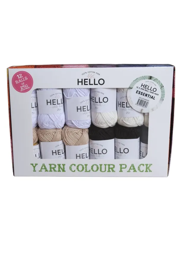 Hello %100 Cotton Yarn Essential