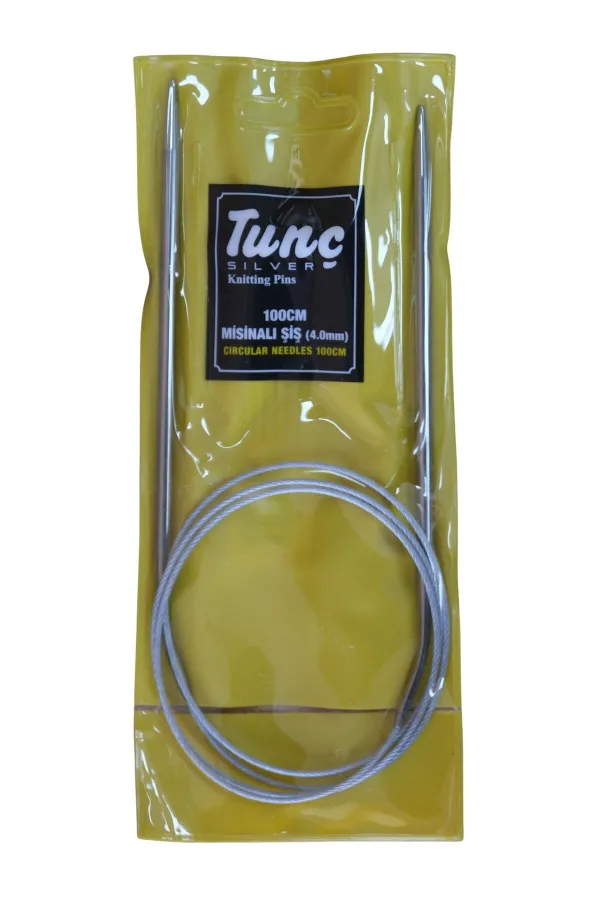 Tunç Çelik Telli Misinalı Şiş 4 mm (İki Şiş Arası Ölçüsü 100 cm'dir.)