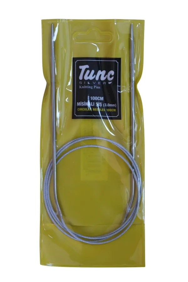 Tunç Çelik Telli Misinalı Şiş 3 mm (İki Şiş Arası Ölçüsü 100 cm'dir.)