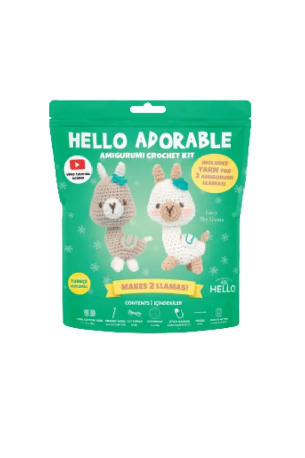 LUCY THE LLAMA 2'Lİ - TÜRKÇE ANLATIM KILAVUZLU AMİGURUMİ ÖRGÜ KİTİ